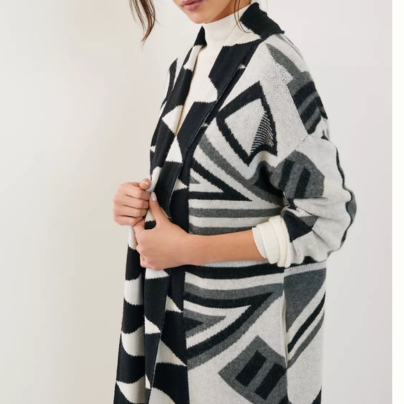 Anthropologie Aztec Knit Duster Kimono Cardigan - Picture 5 of 10